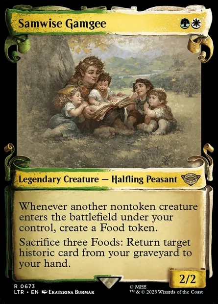 Samwise Gamgee, Magic card LTR 673 — The Lord of the Rings: Tales of Middle-earth set