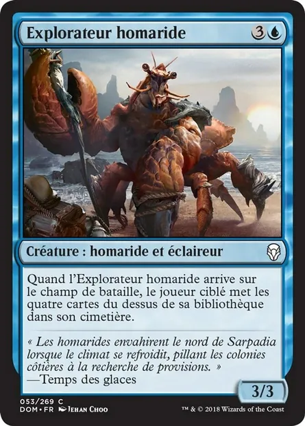 Explorateur homaride, carte Magic DOM 53 — extension Dominaria