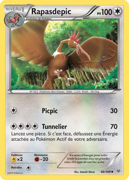 Rapasdepic, carte Pokémon ROS 66 — extension Ciel Rugissant