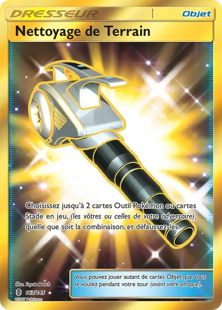 Nettoyage de Terrain, carte Pokémon GRI 163 — extension Gardiens Ascendants