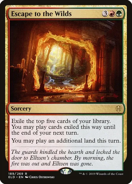 Escape to the Wilds, Magic card ELD 189 — Throne of Eldraine set