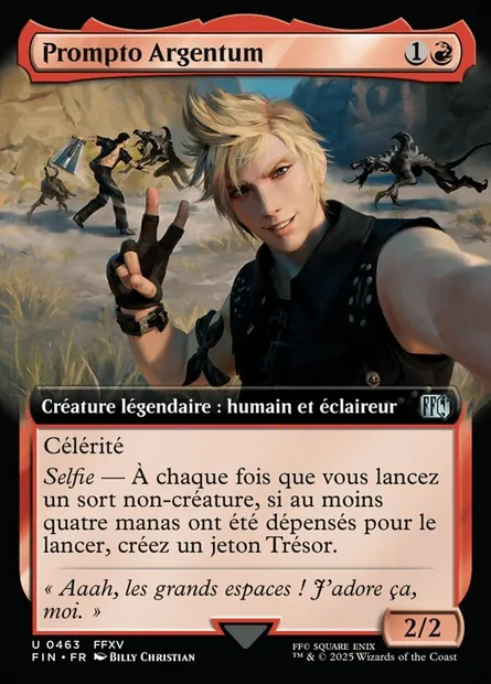 Prompto Argentum, carte Magic FIN 463 — extension Final Fantasy