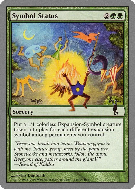 Symbol Status, carte Magic UNH 114 — extension Unhinged