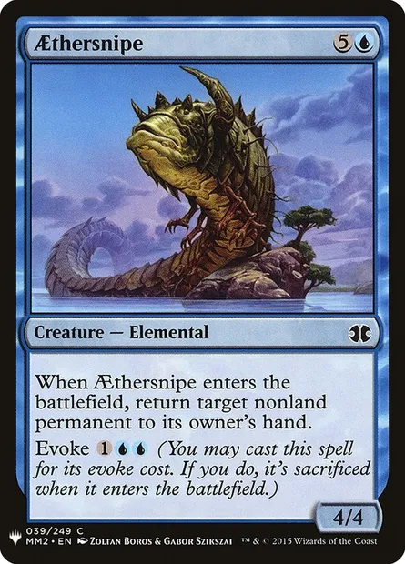 Aethersnipe, Magic card PLST MM2-39 — The List set
