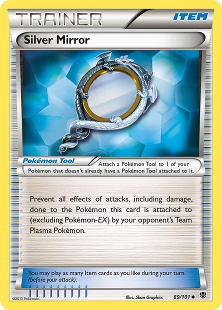 Silver Mirror, Pokémon card PLB 89 — Plasma Blast set