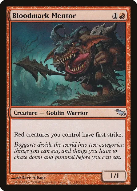 Bloodmark Mentor, Magic card SHM 83 — Shadowmoor set