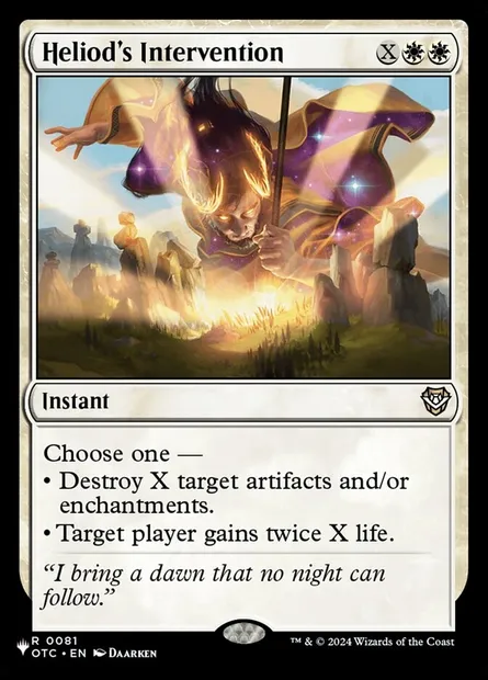 Intervention d'Héliode, carte Magic PLST OTC-81 — extension The List