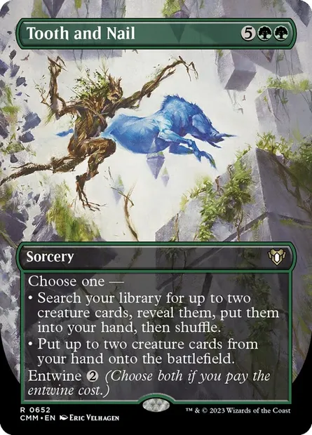 Tooth and Nail, Magic card CMM 652 — Commander Masters set