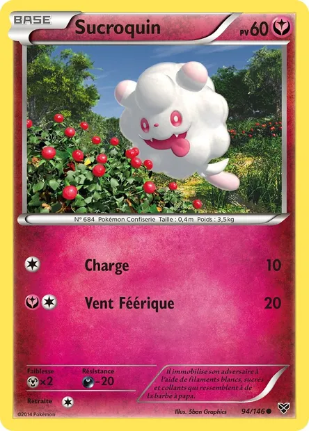 Sucroquin, carte Pokémon XY 94 — extension XY