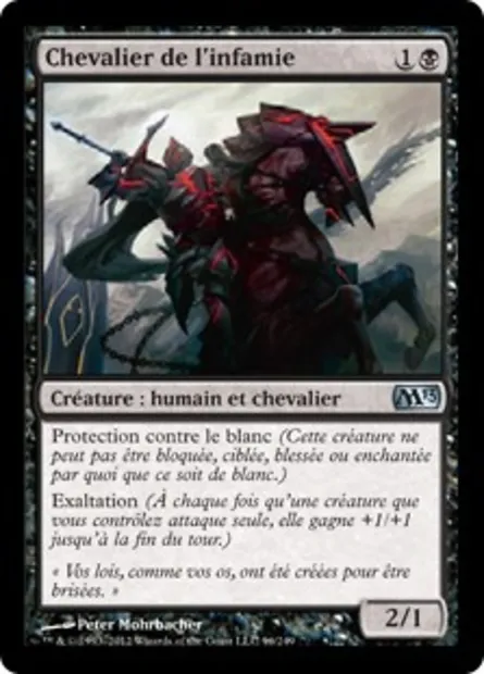 Chevalier de l'infamie, carte Magic M13 96 — extension Magic 2013