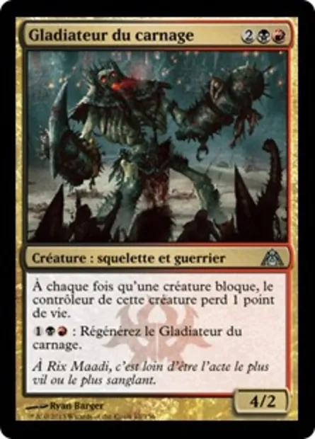 Gladiateur du carnage, carte Magic DGM 61 — extension Le labyrinthe du dragon