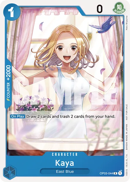 Kaya, One Piece card OP03-044 — PILLARS OF STRENGTH set