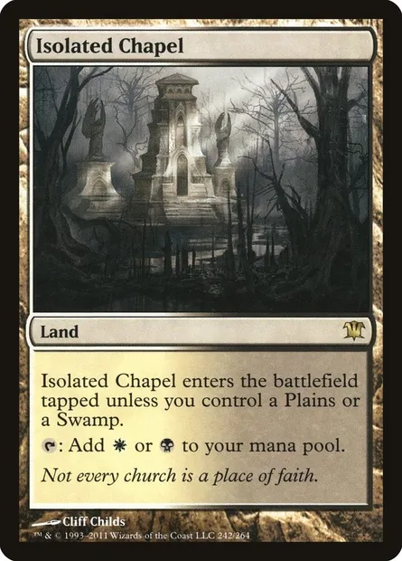 Isolated Chapel, Magic card ISD 242 — Innistrad set