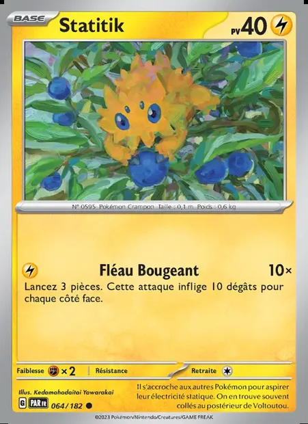 Statitik, carte Pokémon PAR 064 — extension Faille Paradoxe