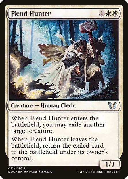 Fiend Hunter, Magic card DDQ 11 — Duel Decks: Blessed vs. Cursed set