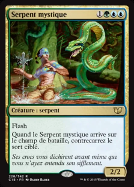 Serpent mystique, carte Magic C15 228 — extension Commander 2015