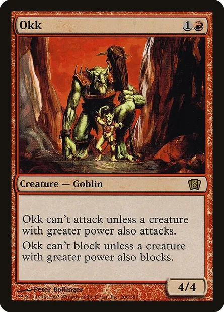 Okk, carte Magic 8ED 206★ — extension Huitième Edition