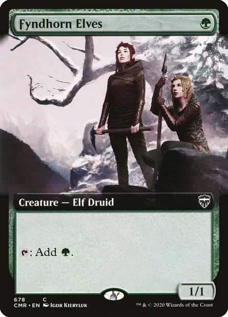 Fyndhorn Elves, Magic card CMR 678 — Commander Legends set