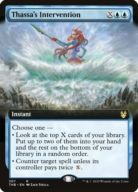 Thassa's Intervention, Magic card THB 307 — Theros Beyond Death set