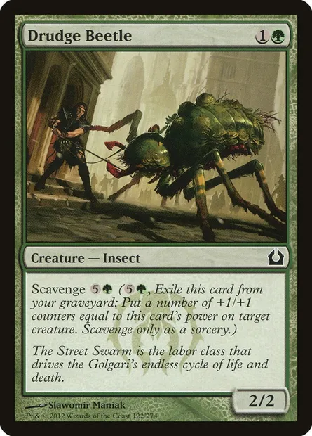 Drudge Beetle, Magic card RTR 122 — Return to Ravnica set