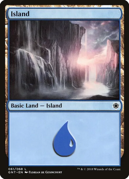 Island, Magic card GNT 61 — Game Night set