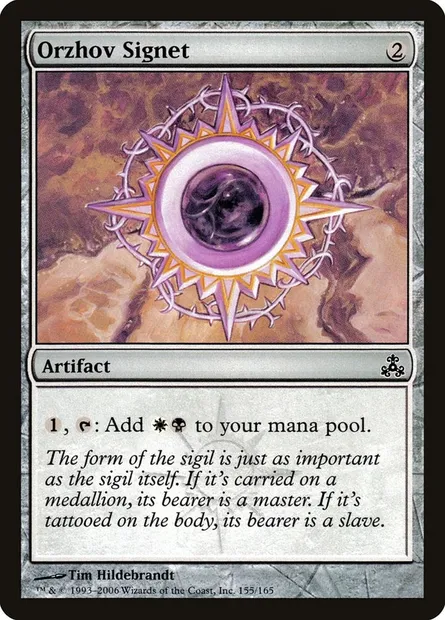 Cachet d'Orzhov, carte Magic GPT 155 — extension Le Pacte des Guildes