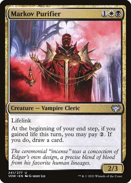 Markov Purifier, Magic card VOW 241 — Innistrad: Crimson Vow set
