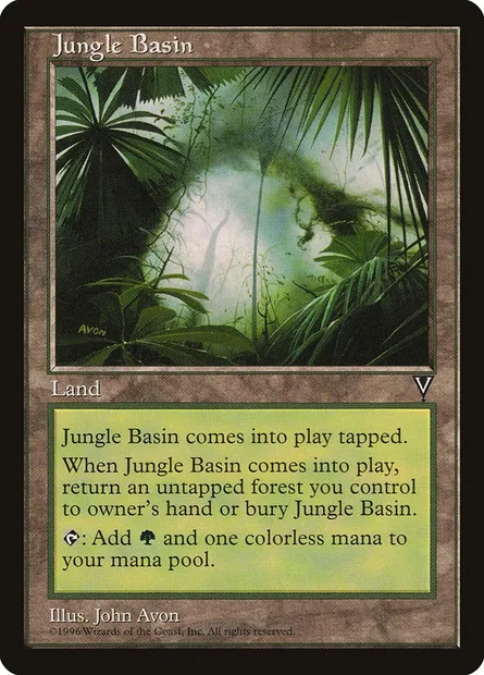Jungle épaisse, carte Magic VIS 164 — extension Visions