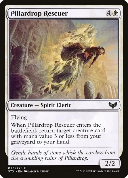 Pillardrop Rescuer, Magic card STX 23 — Strixhaven: School of Mages set