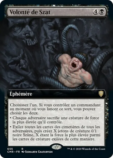 Volonté de Szat, carte Magic CMR 655 — extension Commander Legends