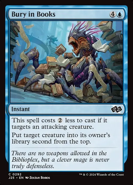 Bury in Books, Magic card J25 292 — Foundations Jumpstart set