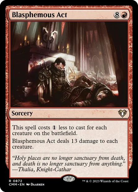 Blasphemous Act, Magic card CMM 872 — Commander Masters set