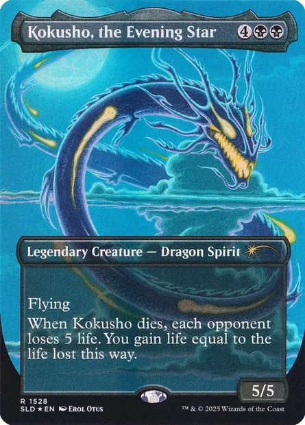 Kokusho, the Evening Star, Magic card SLD 1528 — Secret Lair Drop set