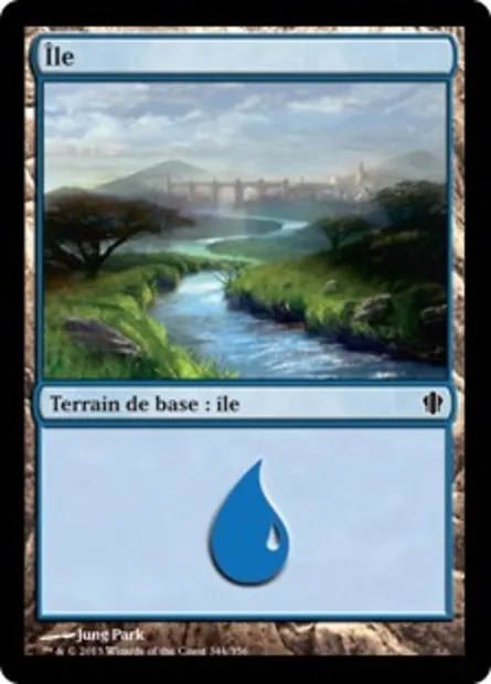 Île, carte Magic C13 344 — extension Commander 2013