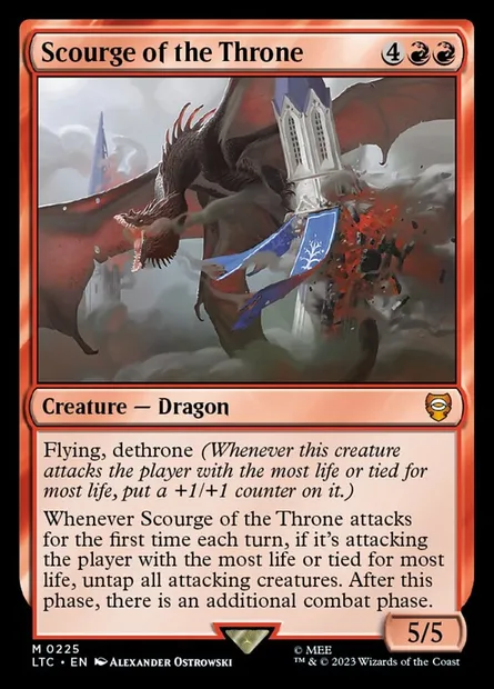 Scourge of the Throne, Magic card LTC 225 — Tales of Middle-earth Commander set