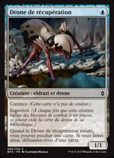 Drone de récupération, carte Magic BFZ 65 — extension La bataille de Zendikar