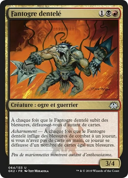 Fantogre dentelé, carte Magic GK2 64 — extension RNA Guild Kit