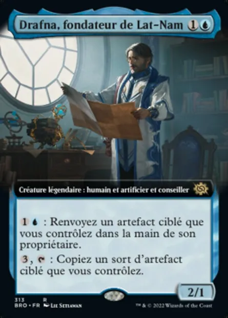 Drafna, fondateur de Lat-Nam, carte Magic BRO 313 — extension La Guerre Fratricide