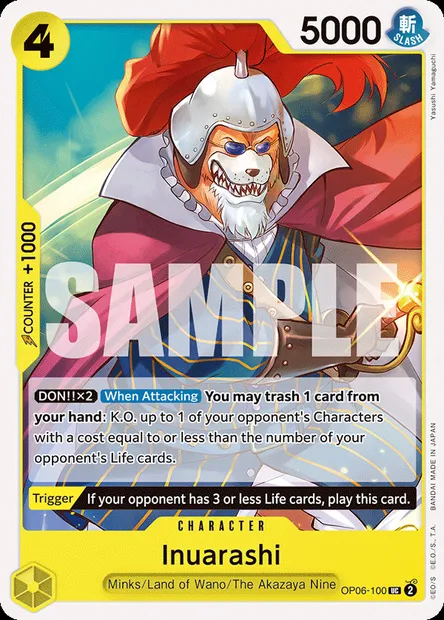 Caborage, carte One Piece OP06-100 — extension ONE PIECE CARD THE BEST