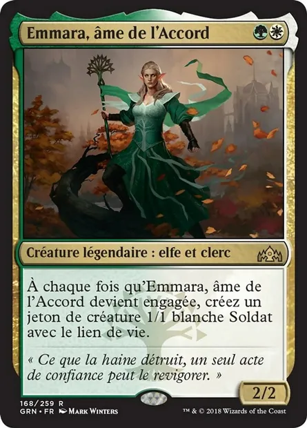 Emmara, âme de l'Accord, carte Magic GRN 168 — extension Les Guildes de Ravnica