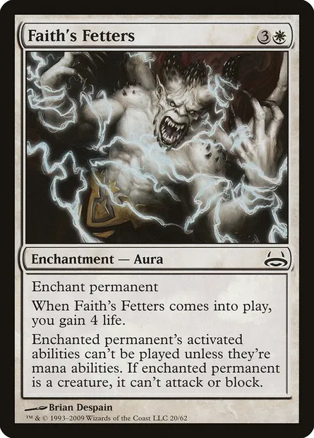 Fers de la foi, carte Magic DDC 20 — extension Duel Decks: Divine vs. Demonic