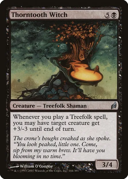 Thorntooth Witch, Magic card LRW 144 — Lorwyn set
