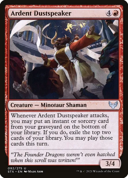 Ardent Dustspeaker, Magic card STX 92 — Strixhaven: School of Mages set