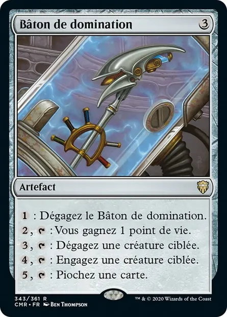 Bâton de domination, carte Magic CMR 343 — extension Commander Legends