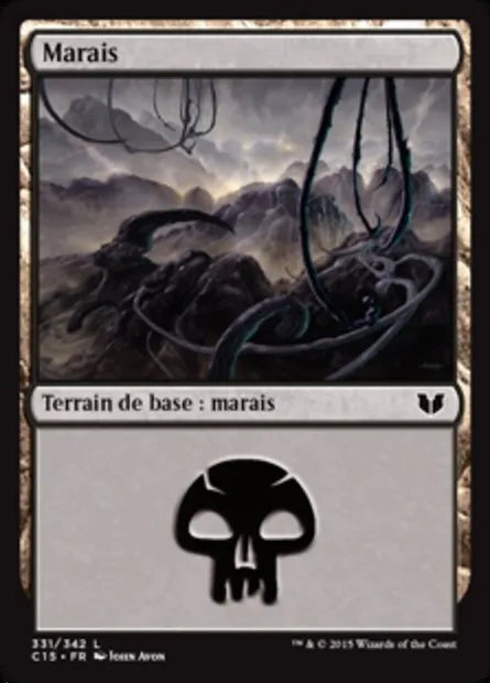 Marais, carte Magic C15 331 — extension Commander 2015