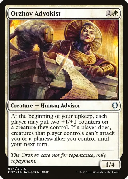 Orzhov Advokist, Magic card CM2 34 — Commander Anthology Volume II set