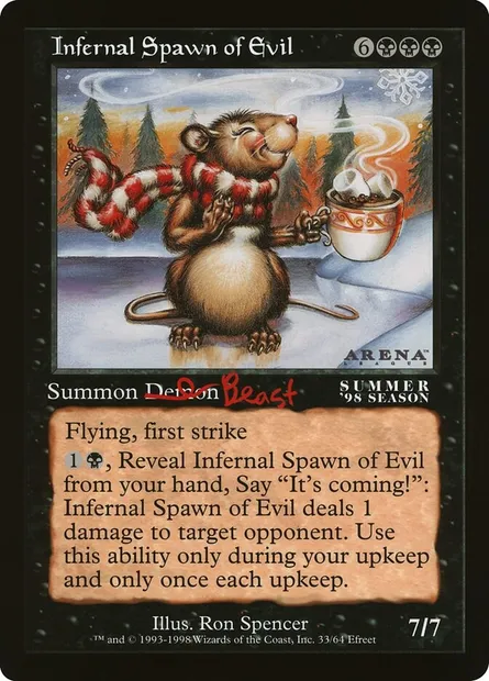 Infernal Spawn of Evil, Magic card OLEP 51 — Oversized League Prizes set