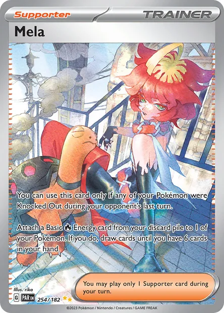 Mela, Pokémon card PAR 254 — Paradox Rift set