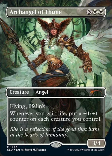 Archangel of Thune, Magic card SLD 1337 — Secret Lair Drop set