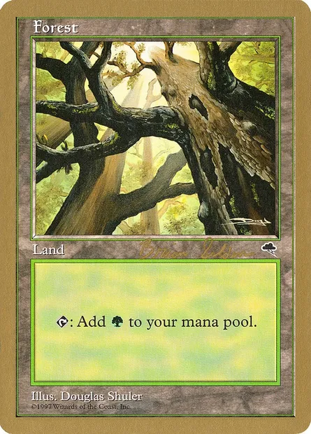 Forest, Magic card WC98 bs347 — World Championship Decks 1998 set